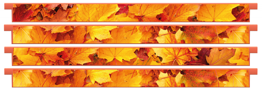 Planken  > Gerade Planke x 4 > Herbstblätter 