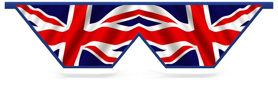 Füllstoffe > W-förmige Planke zum einhängen  > Vereinigtes Königreich Flagge 